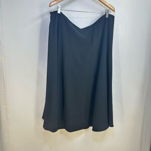 Calvin Klein Size 2X Black Whimsigoth Full Maxi Skirt Lined